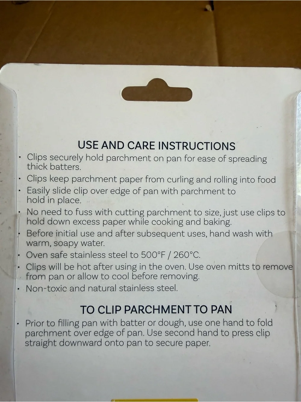 Artisan Stay Put Parchment Clips 8PK